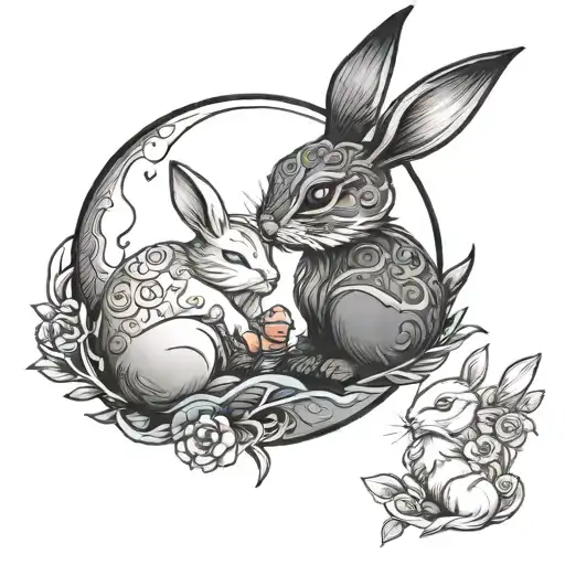 Moon And Bunny