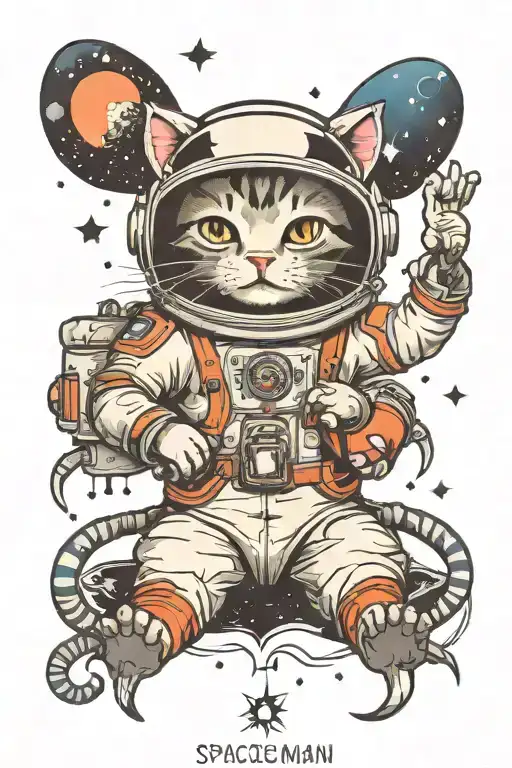 Spaceman Cat