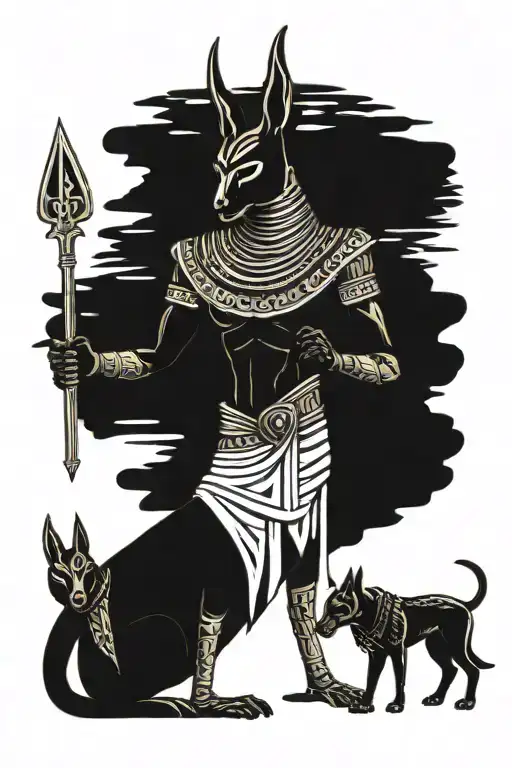 Anubis Next To Reaper Full Body