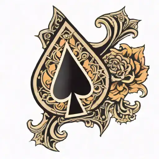 Black Spade Shaped Geometry