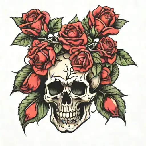 Skull And Roses