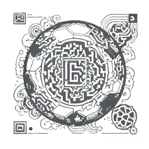 Qr Code Inside A Soccer Ball