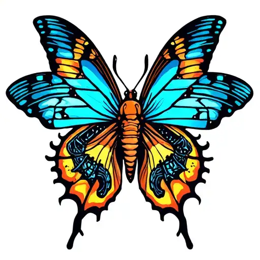 Butterfly And Scorpio Zodiac Sign Incorporated