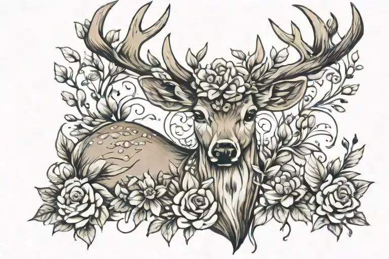 Fawn Deer Surrounded