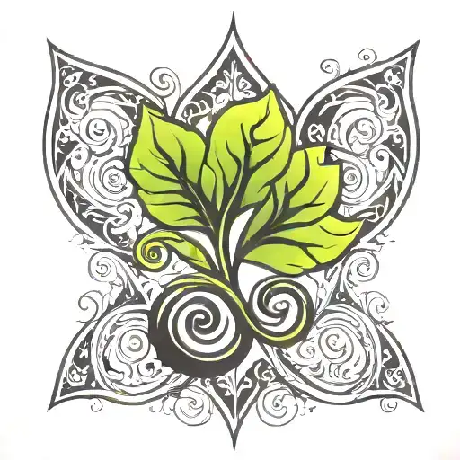 Triskelion Leaf Shaped Like