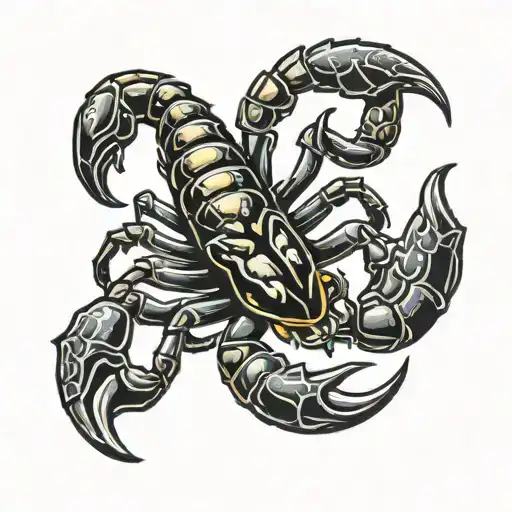Scorpion On The Shoulder Blade