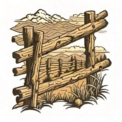 Split Rail Fence With Pikes Peak In Background