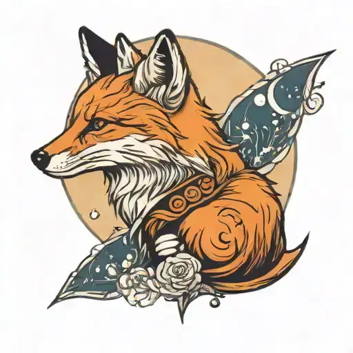 Fox And Moon