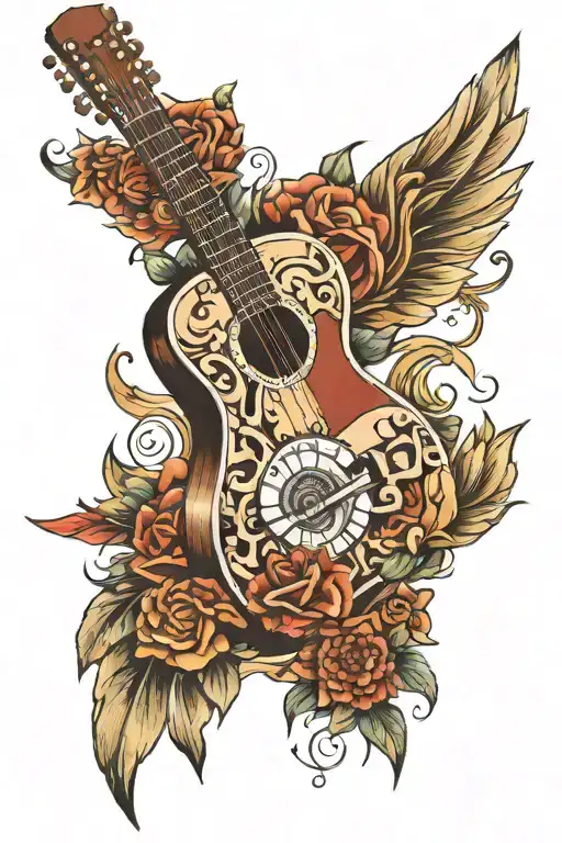 Acoustic Guitar Surrounded