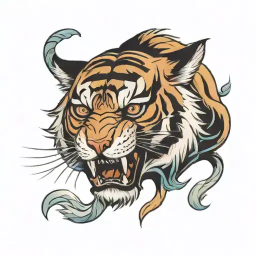 Irezumi Tiger Head