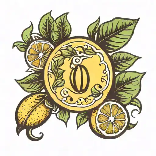 The Word Limone With The O As A Lemon