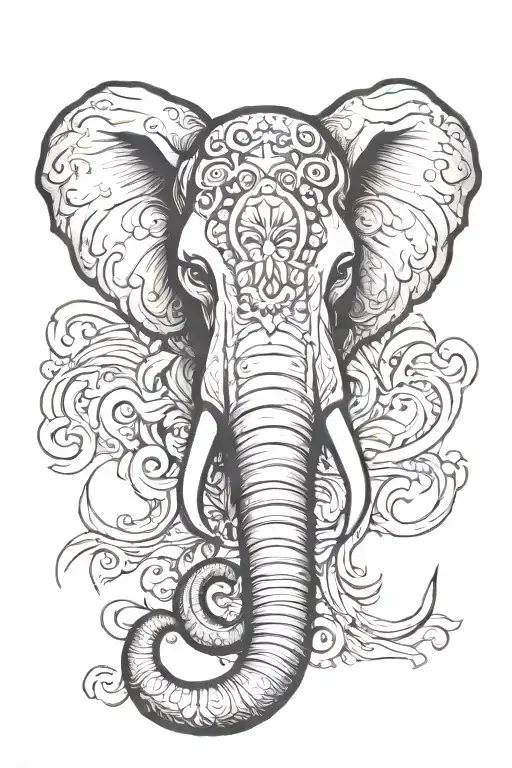 Elephant Head Emerging Representing Your Passion