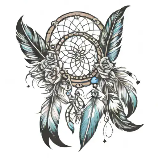 Feather And Dream Catcher