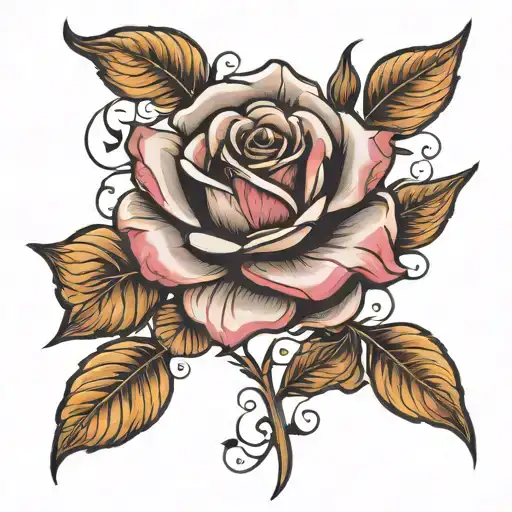 Rose Flower Surrounded Bij Musicnotes