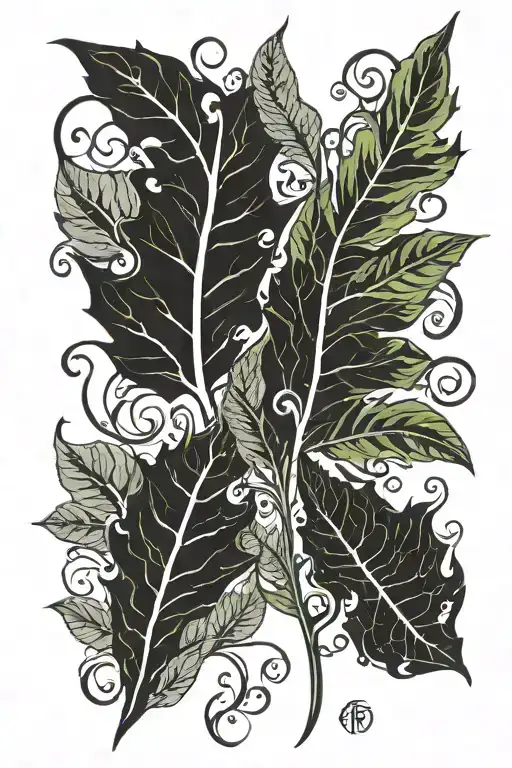 2 Leafes Brachichton Which Symbol My Couple And Daughter