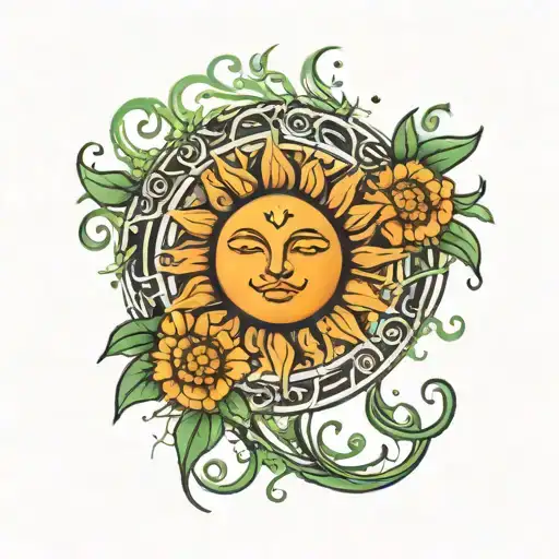 Spiritual Sun Lianas Simple