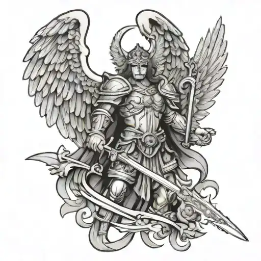 Saint Michael The Arch Angel With Sword