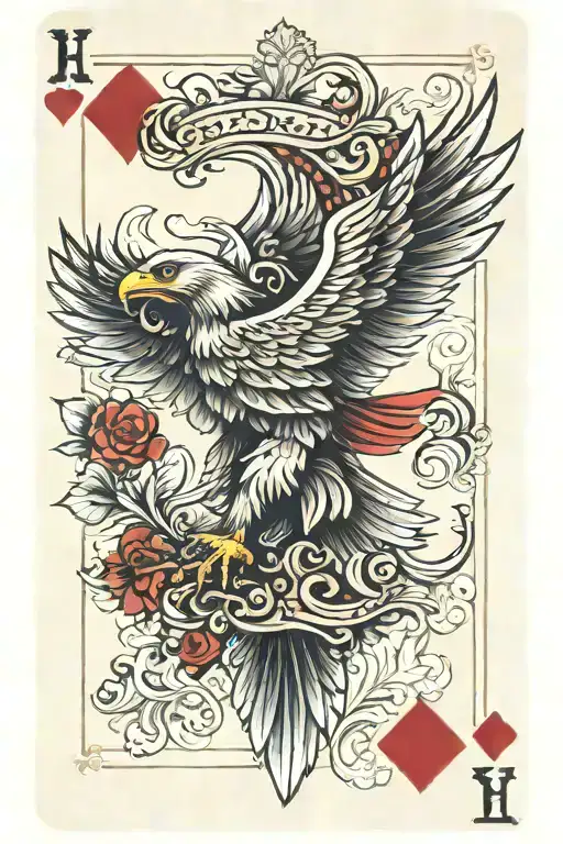 Austrian Eagle Playing Card Shape