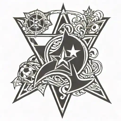 Dallas Cowboys Symbol And Corinthians Soccer Team Symbol