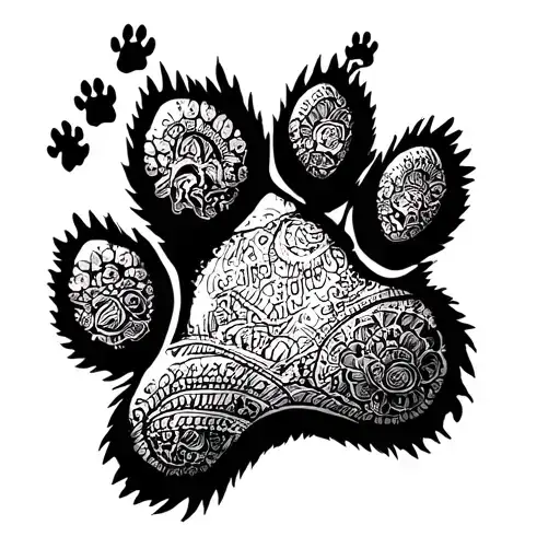 Dog Paw Prints