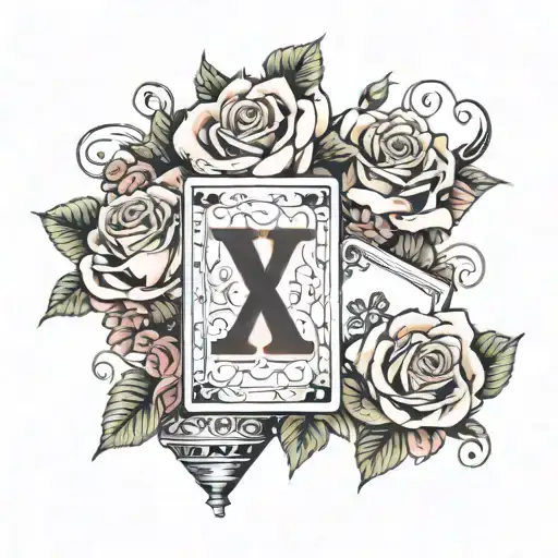 Roman Numerals Roses And Cards