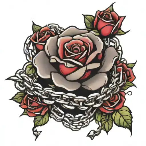 Rose And Chains Wrapped