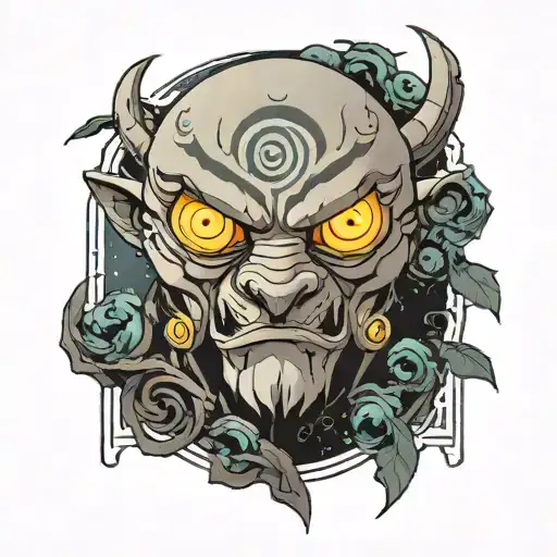 Avatar The Last Air Bender Moon Elemental Glowing Eyes