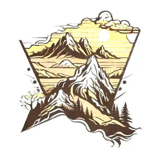 Mountain Range Silhouette