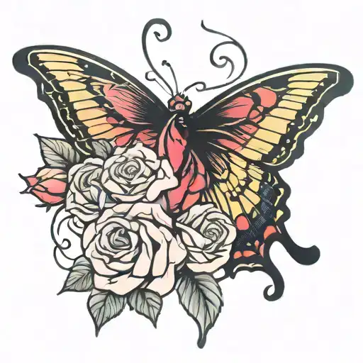 Rose Butterfly Wings