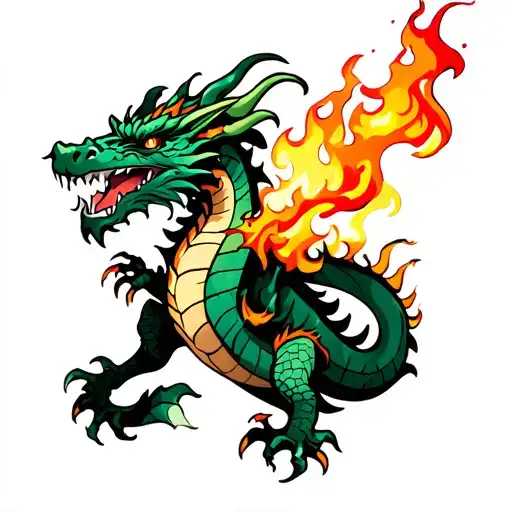 Dragon Breathing Fire