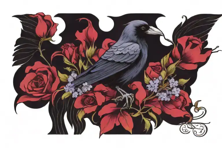 Raven With Vervain And Fluer De Lis