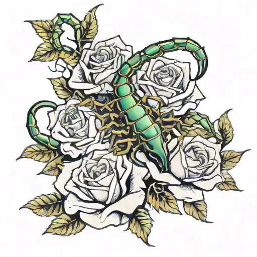 Roses Scorpion Surrounded