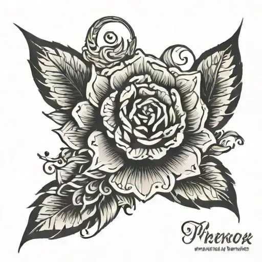 Pheniox On Inside Of Wrist Cover Up