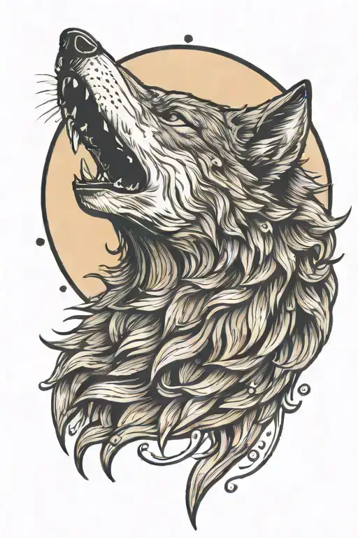 Wolf Howling At The Moon