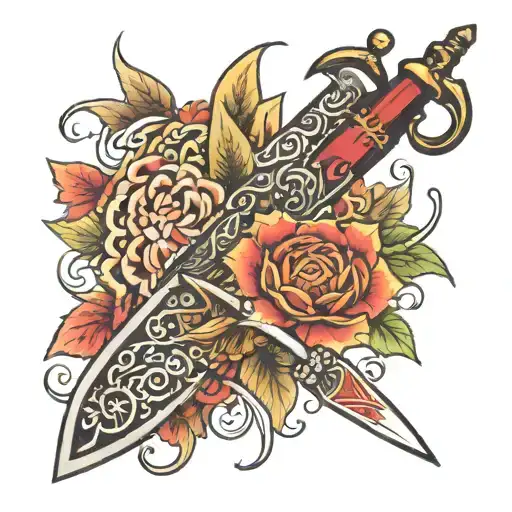 Easy Japanese Dagger And Han