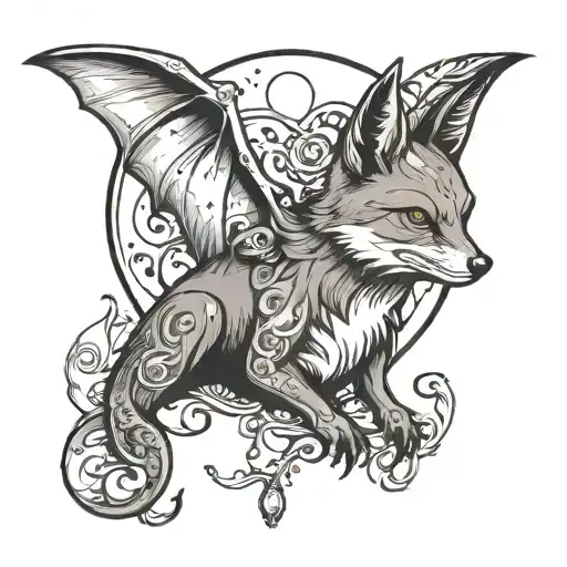 Foxbat With Moon