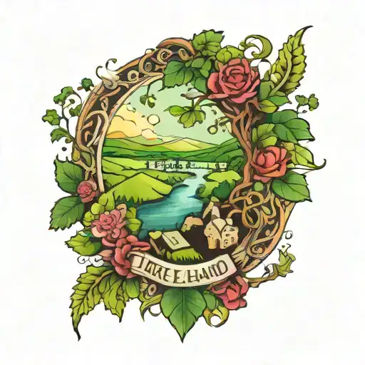 Ireland Surrounded By Lush Nature