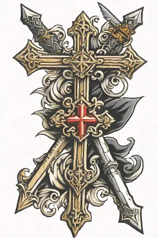 Cross Of Santiago With Sword Shape