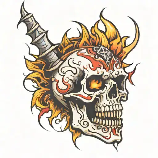 Fire Skull