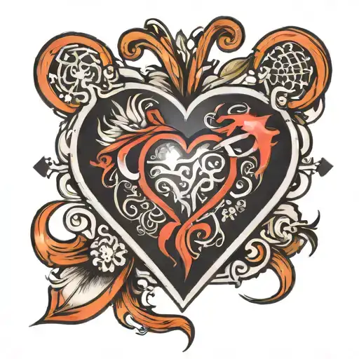 Heart With Pulse Line