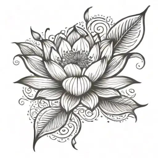 Lotus Flower Tatoo Idea Based