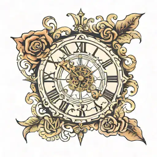 Roman Numeral Clock Face