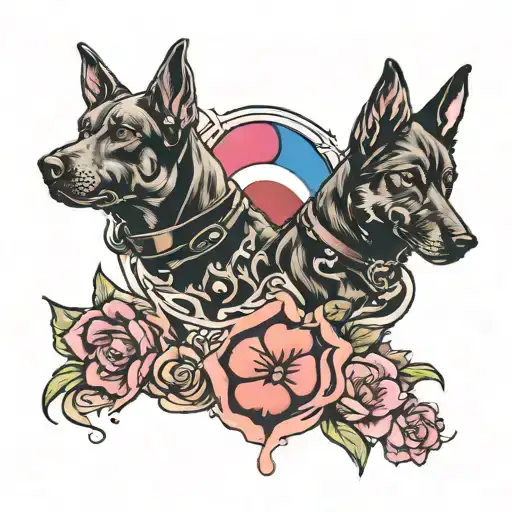 Pink Floyd And Dog Paw Prints