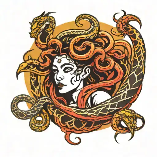 Medusa And Snakes