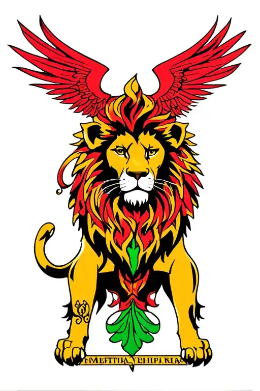 Lion Of Judah Red Gold Green