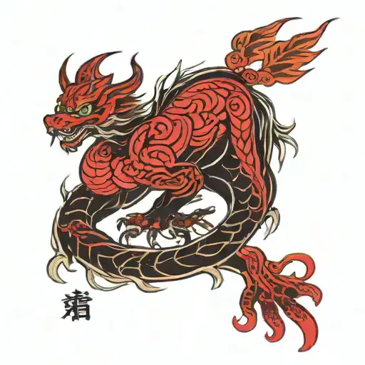 Japanese Full Back Red And Black