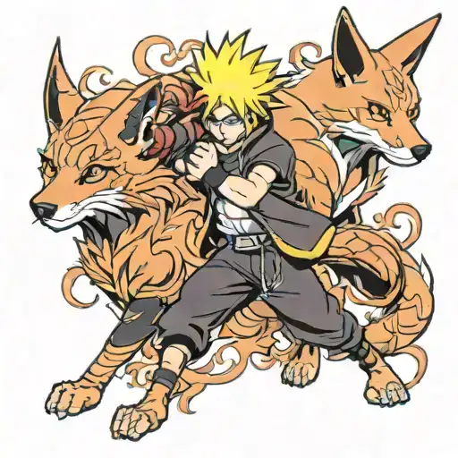 Naruto And Kurama Mode All Body