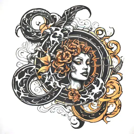 Eternal Dance Between Dark And Light Emanating