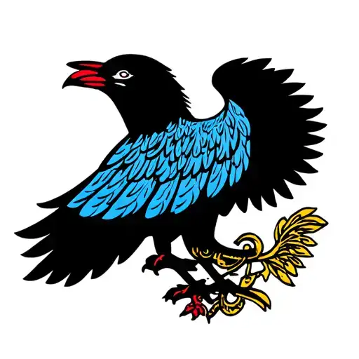 El Salvadorian Coat Of Arms With The National Bird