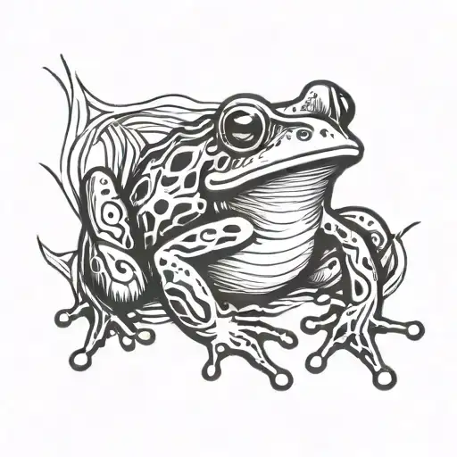 Simple Lines Frog